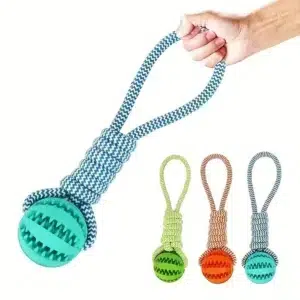 Kong rope and rubber ball