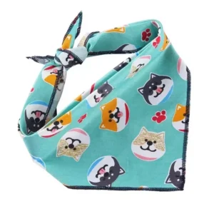 bandana shiba inu green