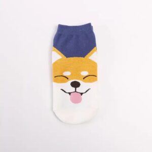 Content Shiba Inu sock.