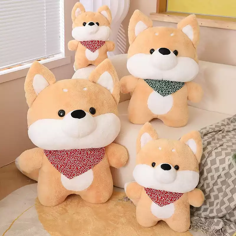 "The Shiba Family" orange plush.