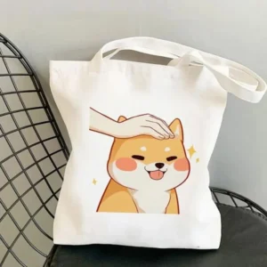 Shiba canvas bag gentle touch