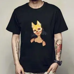 tshirt-women masked-shiba