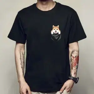 tshirt shiba pocket